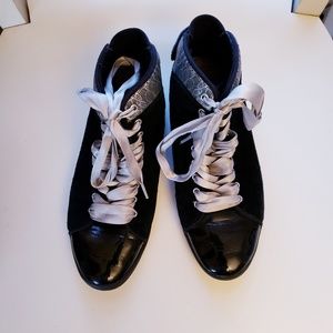 📣 Kappa high top snakeskin pattern sneakers